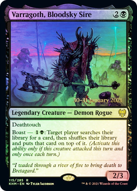 Varragoth, Bloodsky Sire [Kaldheim Prerelease Promos] | I Want That Stuff Brandon