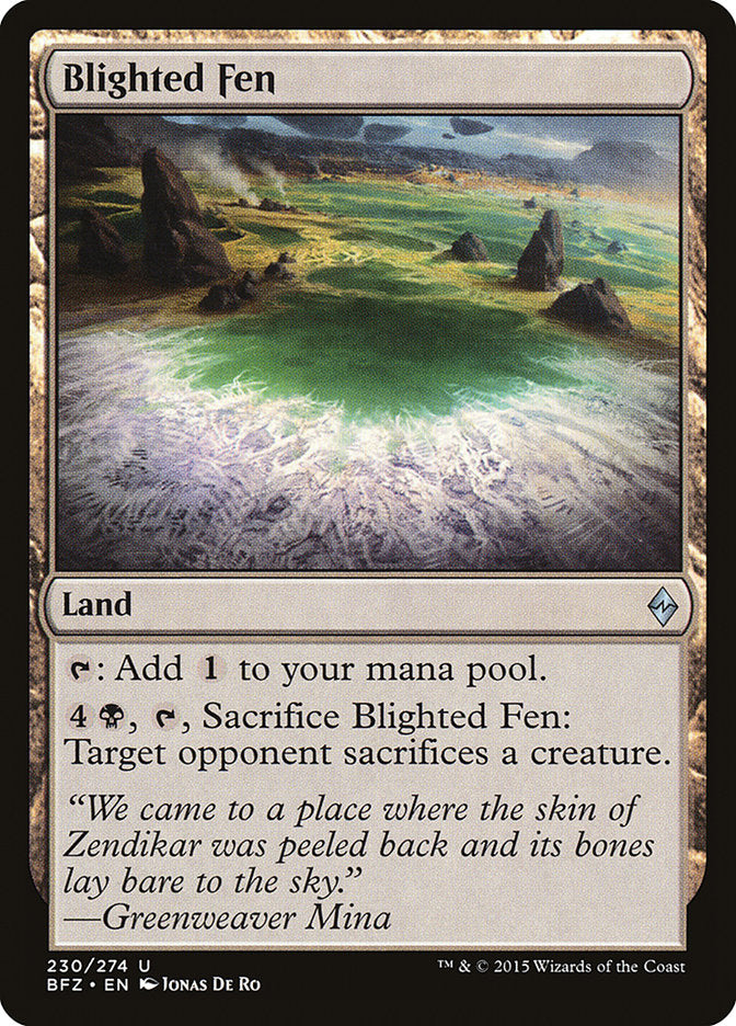 Blighted Fen [Battle for Zendikar] | I Want That Stuff Brandon