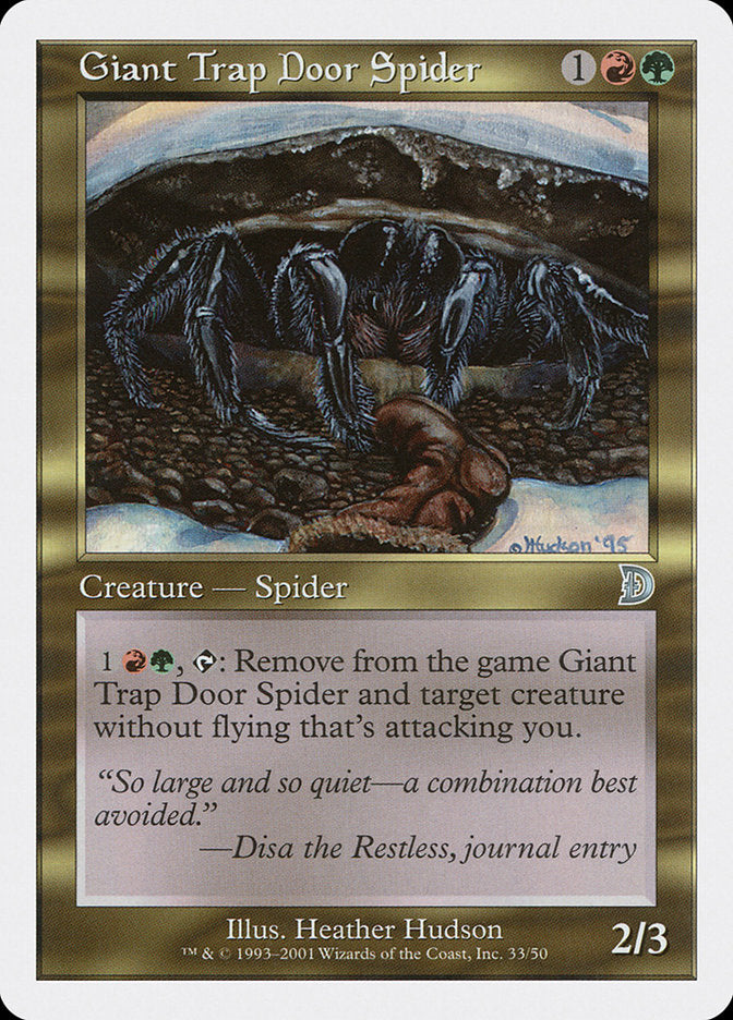 Giant Trap Door Spider [Deckmasters] | I Want That Stuff Brandon