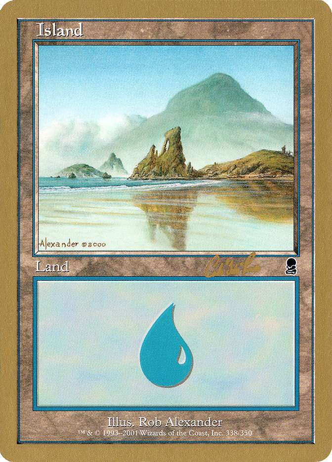 Island (cr338) (Carlos Romao) [World Championship Decks 2002] | I Want That Stuff Brandon