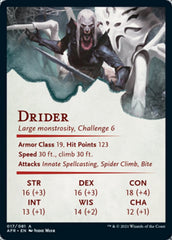 Drider Art Card [Dungeons & Dragons: Adventures in the Forgotten Realms Art Series] | I Want That Stuff Brandon