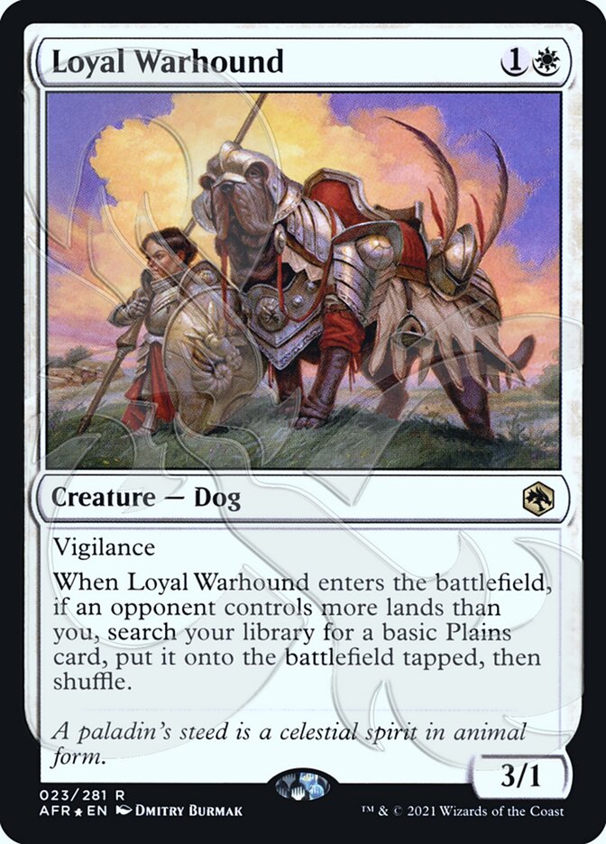 Loyal Warhound (Ampersand Promo) [Dungeons & Dragons: Adventures in the Forgotten Realms Promos] | I Want That Stuff Brandon