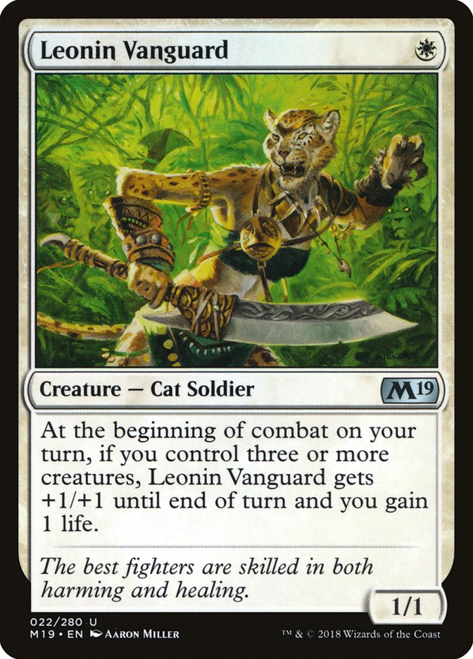 Leonin Vanguard [Core Set 2019] | I Want That Stuff Brandon