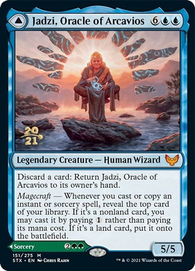 Jadzi, Oracle of Arcavios // Journey to the Oracle [Strixhaven: School of Mages Prerelease Promos] | I Want That Stuff Brandon