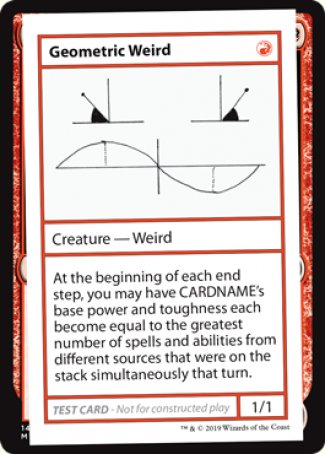 Geometric Weird (2021 Edition) [Mystery Booster Playtest Cards] | I Want That Stuff Brandon