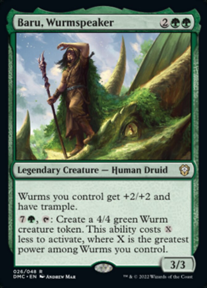 Baru, Wurmspeaker [Dominaria United Commander] | I Want That Stuff Brandon