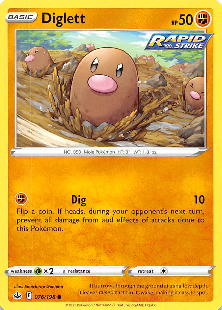 Diglett (076/198) [Sword & Shield: Chilling Reign] | I Want That Stuff Brandon