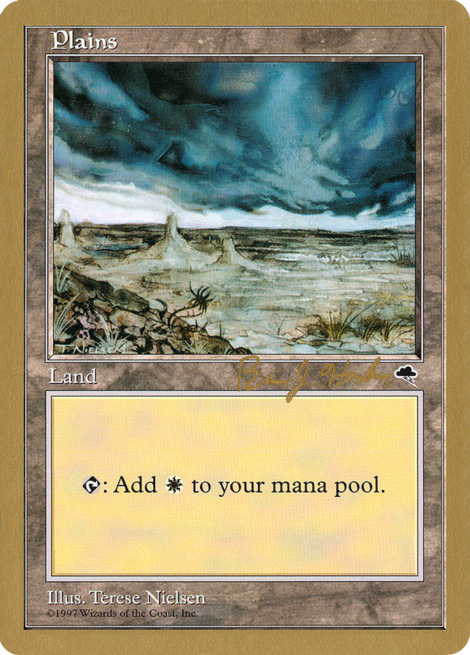 Plains (bh334) (Brian Hacker) [World Championship Decks 1998] | I Want That Stuff Brandon