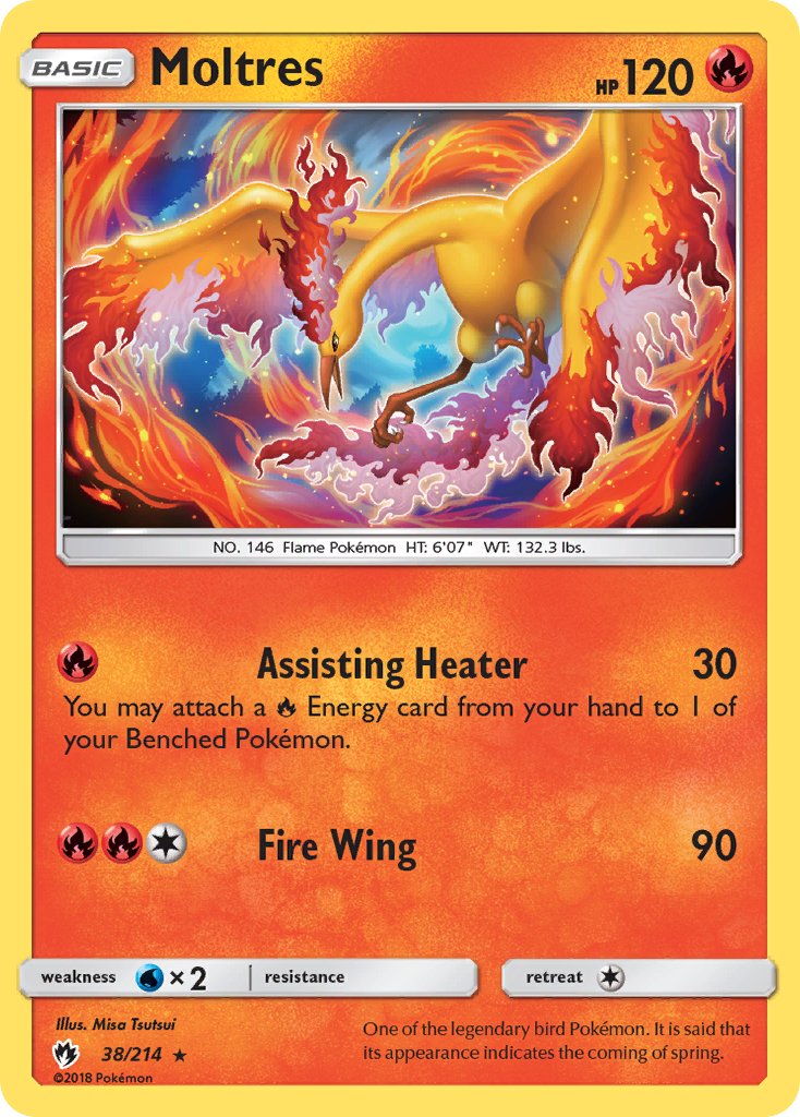 Moltres (38/214) (Let's Play, Eevee) Cracked Ice Holo) (Theme Deck Exclusive) [Sun & Moon: Lost Thunder] | I Want That Stuff Brandon