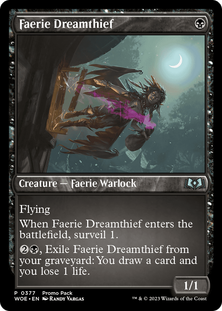 Faerie Dreamthief (Promo Pack) [Wilds of Eldraine Promos] | I Want That Stuff Brandon