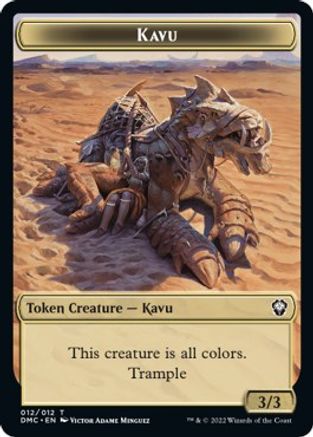 Kavu // Angel Double-Sided Token [Dominaria United Commander Tokens] | I Want That Stuff Brandon