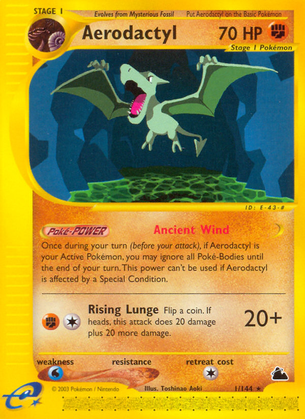 Aerodactyl (1/144) [Skyridge] | I Want That Stuff Brandon