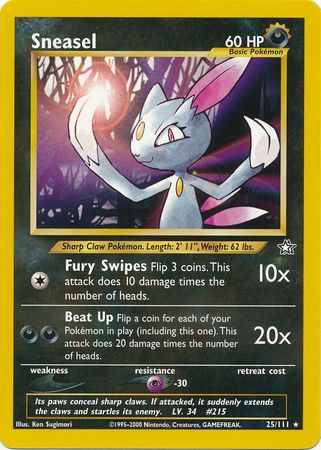 Sneasel (25/111) [Neo Genesis Unlimited] | I Want That Stuff Brandon