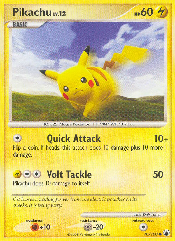 Pikachu (70/100) [Diamond & Pearl: Majestic Dawn] | I Want That Stuff Brandon