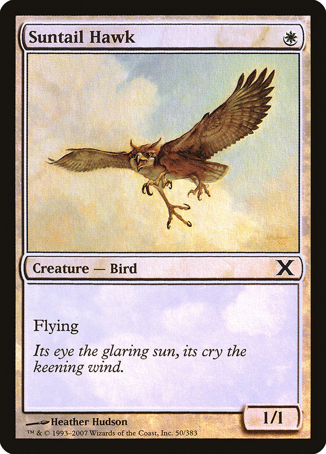 Suntail Hawk (Premium Foil) [Tenth Edition] | I Want That Stuff Brandon