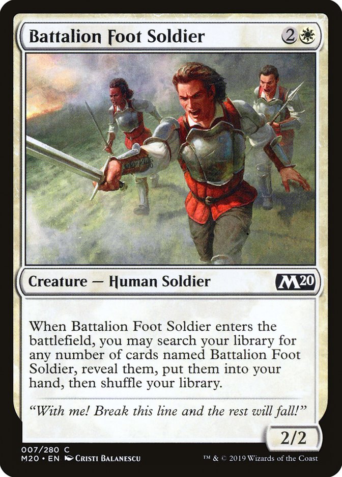Battalion Foot Soldier [Core Set 2020] | I Want That Stuff Brandon