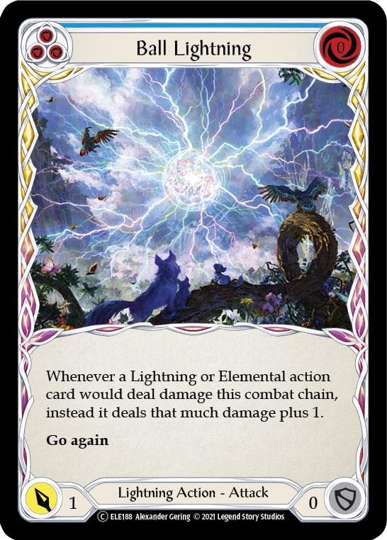Ball Lightning (Blue) [U-ELE188] Unlimited Rainbow Foil | I Want That Stuff Brandon