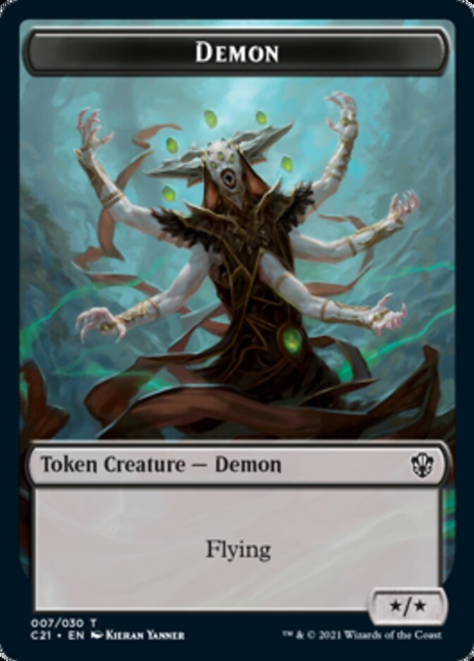 Demon // Fungus Beast Double-Sided Token [Commander 2021 Tokens] | I Want That Stuff Brandon