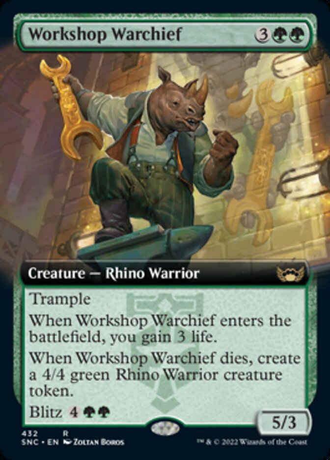 Workshop Warchief (Extended Art) [Streets of New Capenna] | I Want That Stuff Brandon