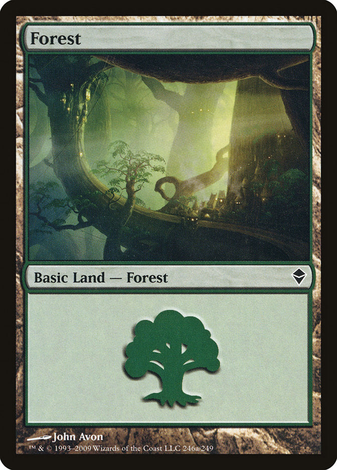 Forest (246a) [Zendikar] | I Want That Stuff Brandon