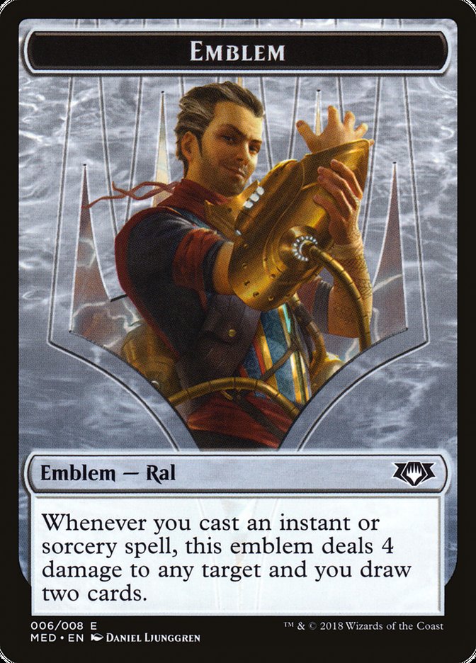 Ral, Izzet Viceroy Emblem [Mythic Edition Tokens] | I Want That Stuff Brandon