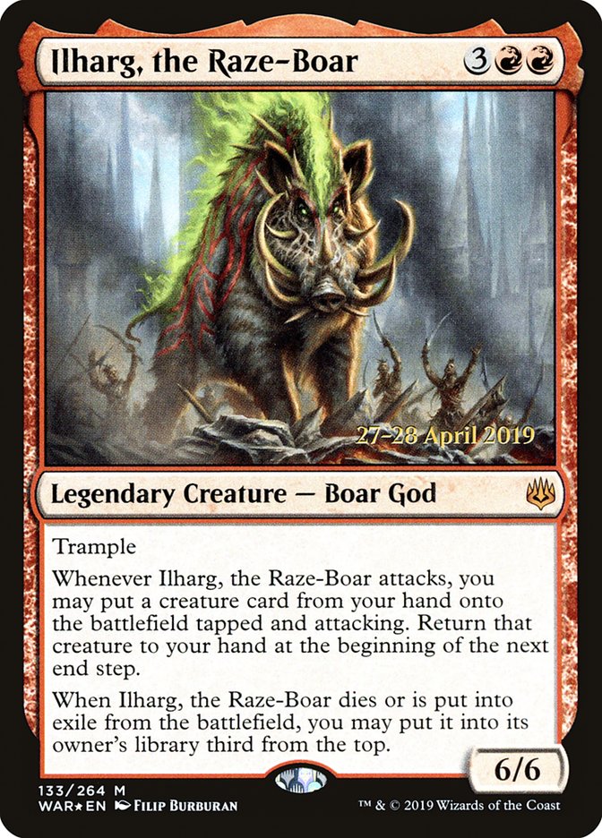 Ilharg, the Raze-Boar [War of the Spark Prerelease Promos] | I Want That Stuff Brandon
