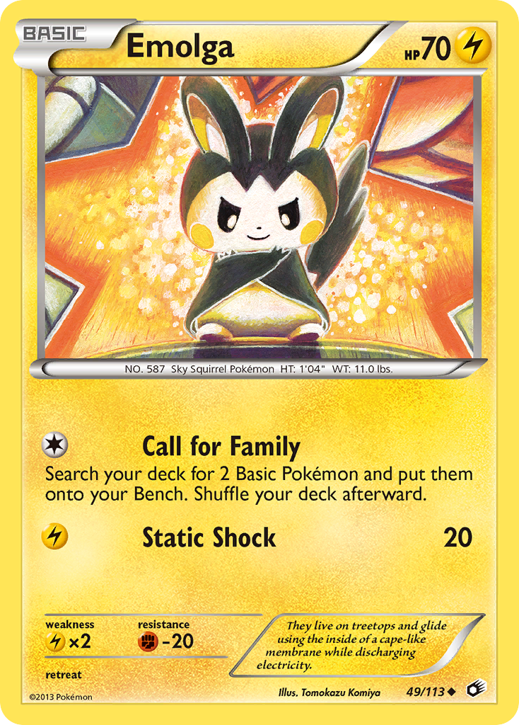 Emolga (49/113) [Black & White: Legendary Treasures] | I Want That Stuff Brandon