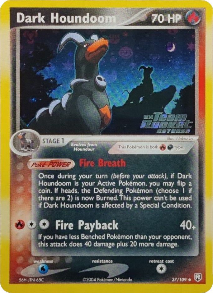 Dark Houndoom (37/109) (Stamped) [EX: Team Rocket Returns] | I Want That Stuff Brandon