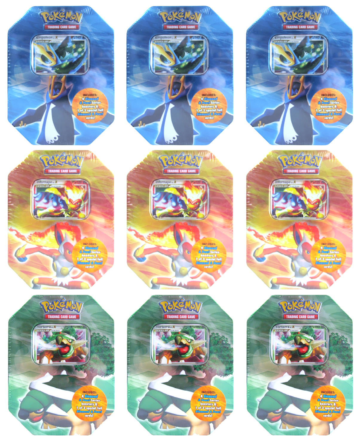 Diamond & Pearl - Collector's Tin Display (Infernape/Empoleon/Torterra) | I Want That Stuff Brandon