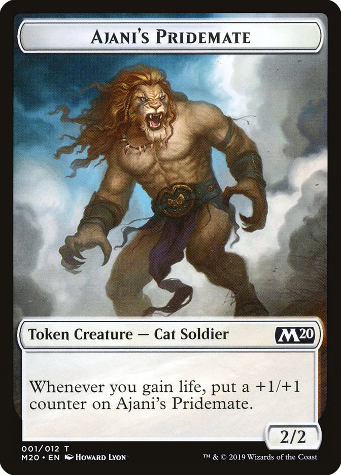 Ajani's Pridemate Token [Core Set 2020 Tokens] | I Want That Stuff Brandon