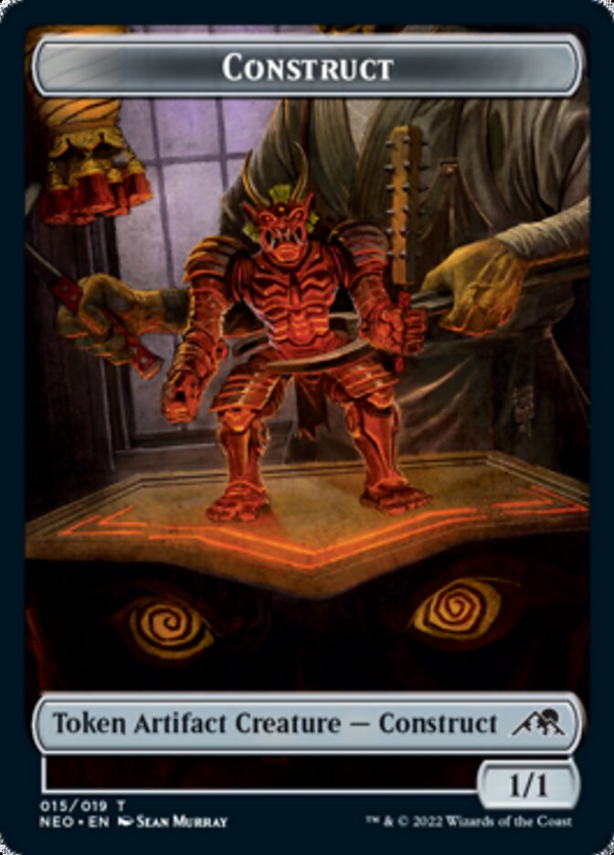 Construct (015) // Blood (017) Double-Sided Token [Challenger Decks 2022 Tokens] | I Want That Stuff Brandon