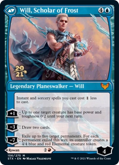 Rowan, Scholar of Sparks // Will, Scholar of Frost [Strixhaven: School of Mages Prerelease Promos] | I Want That Stuff Brandon