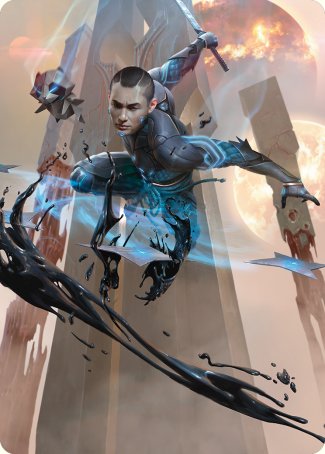 Kaito, Dancing Shadow Art Card [Phyrexia: All Will Be One Art Series] | I Want That Stuff Brandon