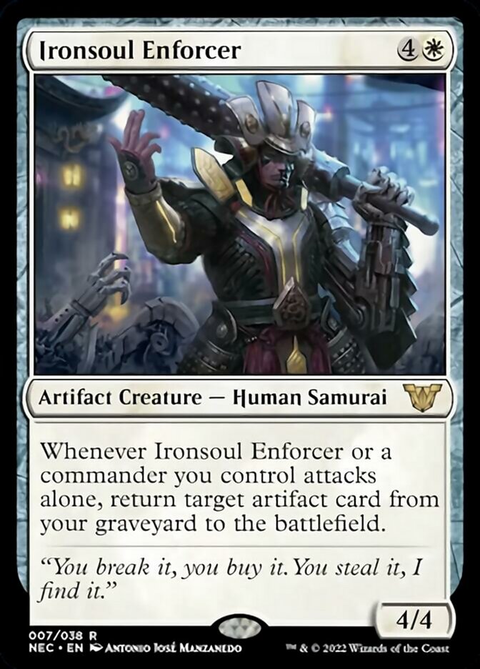 Ironsoul Enforcer [Kamigawa: Neon Dynasty Commander] | I Want That Stuff Brandon