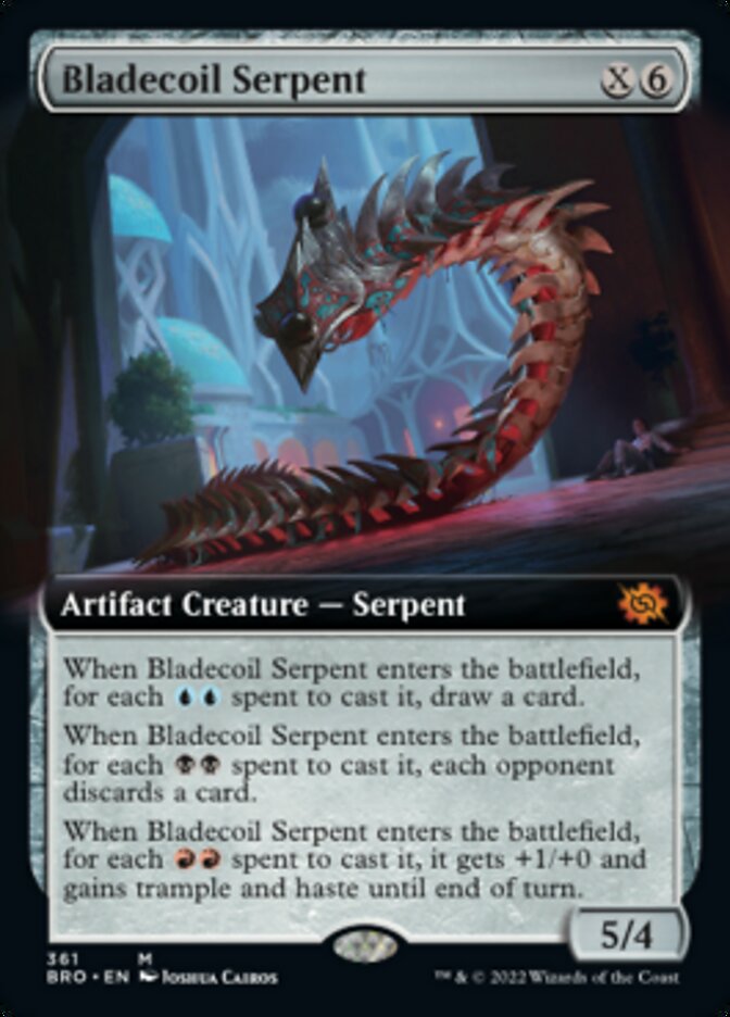 Bladecoil Serpent (Extended Art) [The Brothers' War] | I Want That Stuff Brandon
