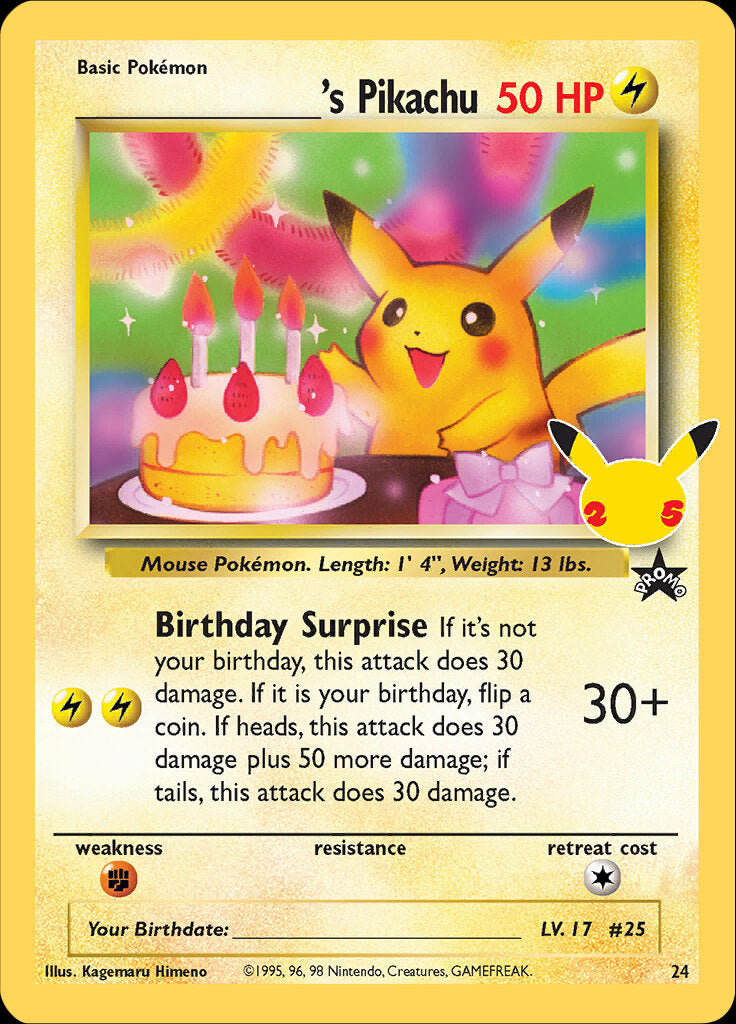 _____'s Pikachu (24) [Celebrations: 25th Anniversary - Classic Collection] | I Want That Stuff Brandon