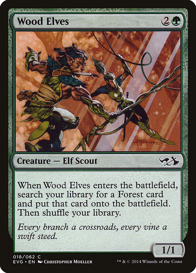 Wood Elves (Elves vs. Goblins) [Duel Decks Anthology] | I Want That Stuff Brandon