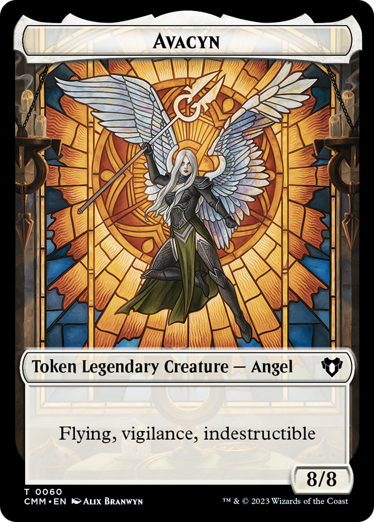 Copy (54) // Avacyn Double-Sided Token [Commander Masters Tokens] | I Want That Stuff Brandon