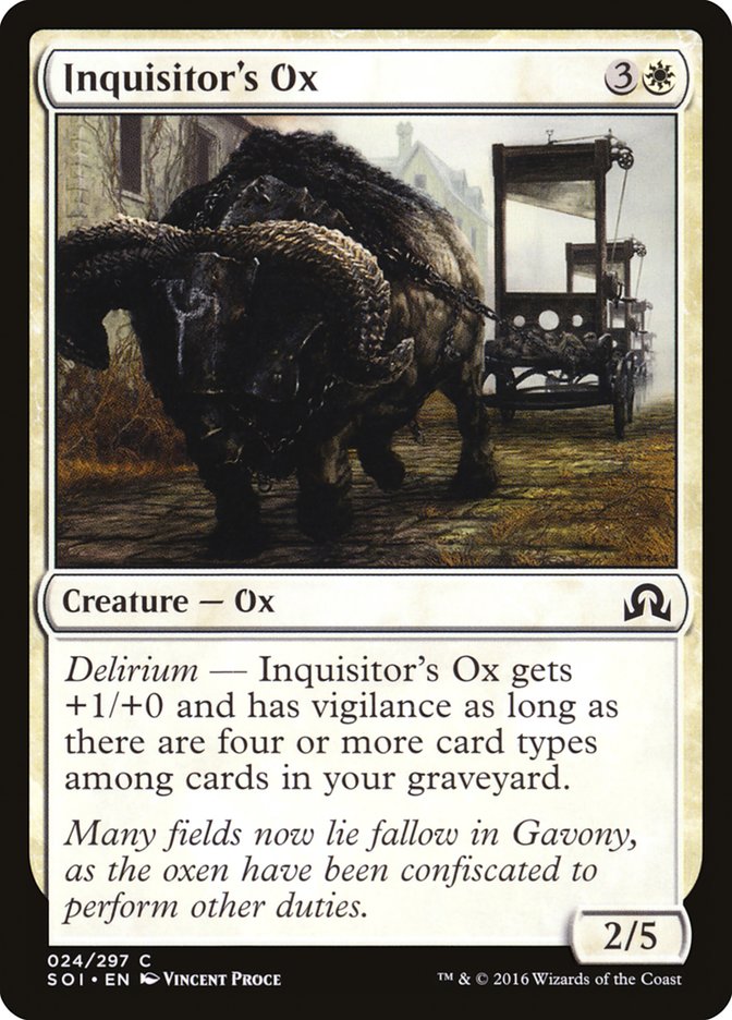 Inquisitor's Ox [Shadows over Innistrad] | I Want That Stuff Brandon