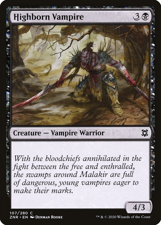 Highborn Vampire [Zendikar Rising] | I Want That Stuff Brandon