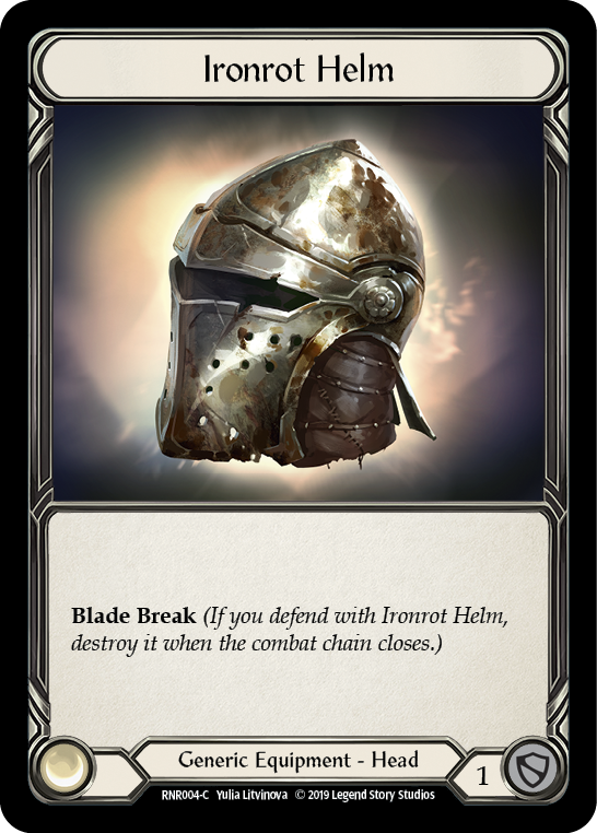 Ironrot Helm [RNR004-C] (Rhinar Hero Deck)  1st Edition Normal | I Want That Stuff Brandon