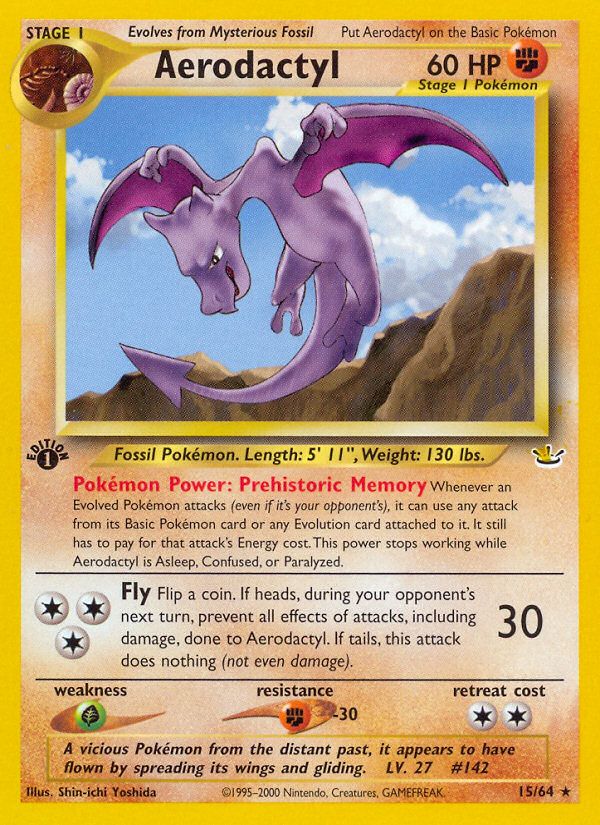 Aerodactyl (15/64) [Neo Revelation 1st Edition] | I Want That Stuff Brandon