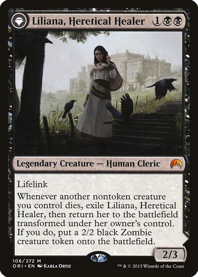 Liliana, Heretical Healer // Liliana, Defiant Necromancer [Magic Origins] | I Want That Stuff Brandon