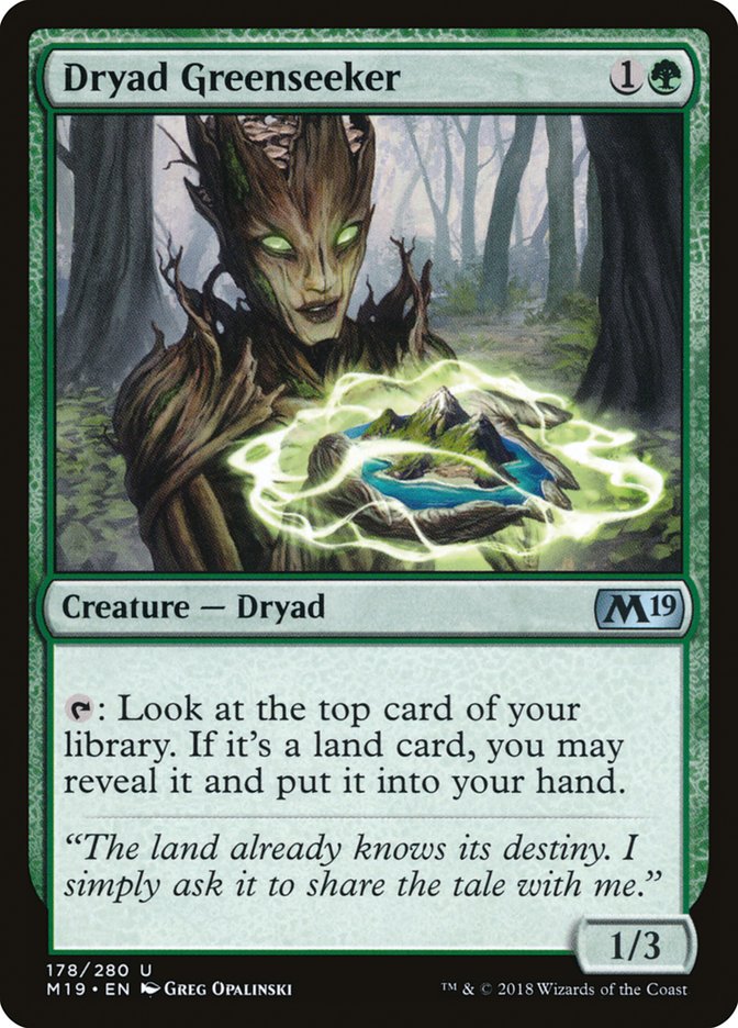 Dryad Greenseeker [Core Set 2019] | I Want That Stuff Brandon