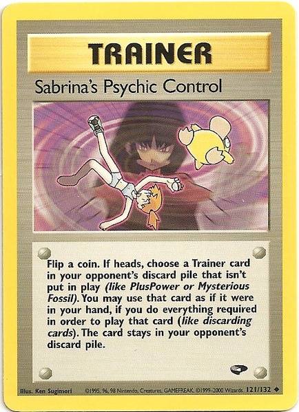 Sabrina's Psychic Control (121/132) [Gym Challenge Unlimited] | I Want That Stuff Brandon