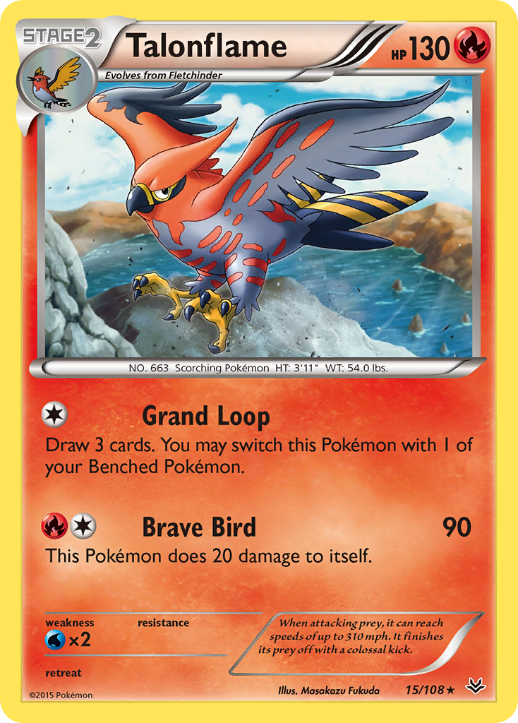 Talonflame (15/108) [XY: Roaring Skies] | I Want That Stuff Brandon