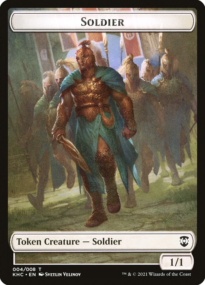 Bird (005) // Soldier Double-Sided Token [Kaldheim Commander Tokens] | I Want That Stuff Brandon