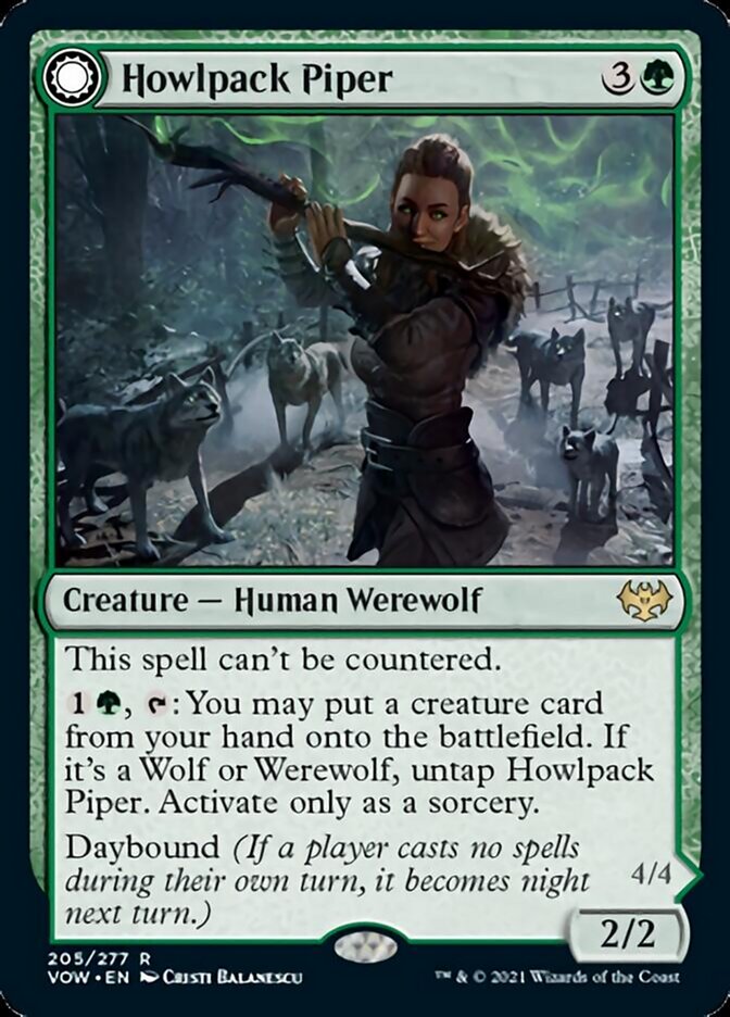 Howlpack Piper // Wildsong Howler [Innistrad: Crimson Vow] | I Want That Stuff Brandon