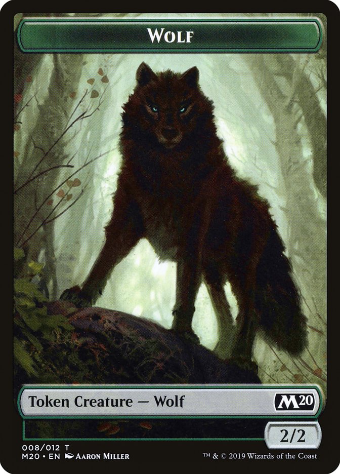 Zombie // Wolf Double-Sided Token [Game Night 2019 Tokens] | I Want That Stuff Brandon