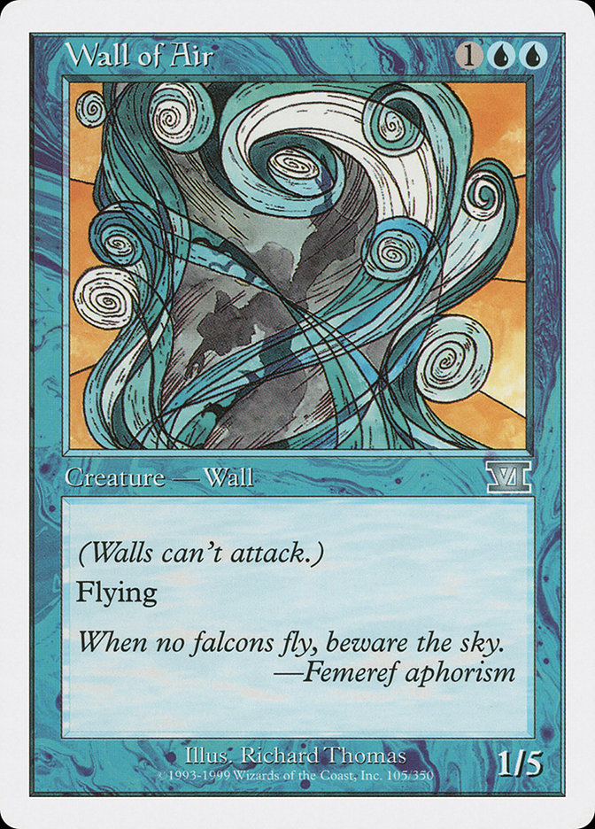 Wall of Air [Classic Sixth Edition] | I Want That Stuff Brandon